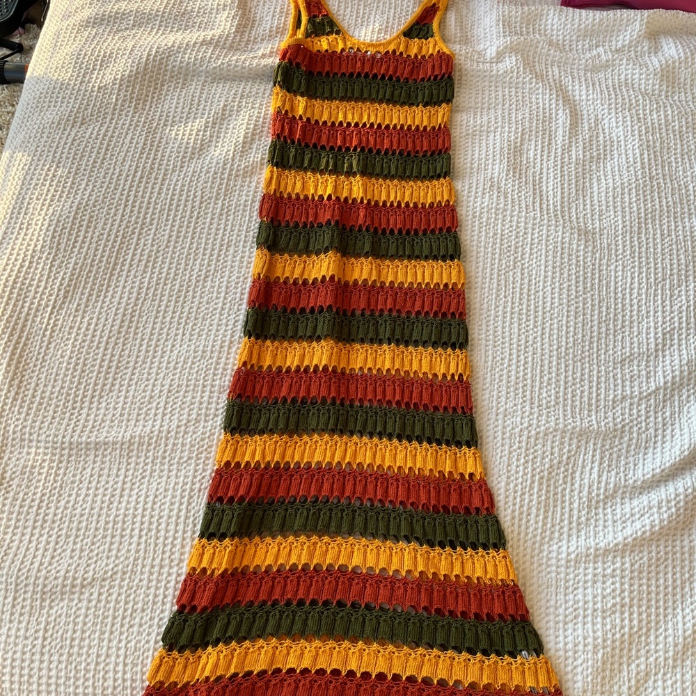 Zara Multicolor Knit maxi dress